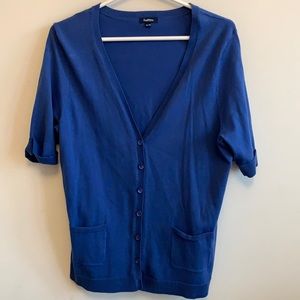Blue short sleeve cardigan XL from Reitmans